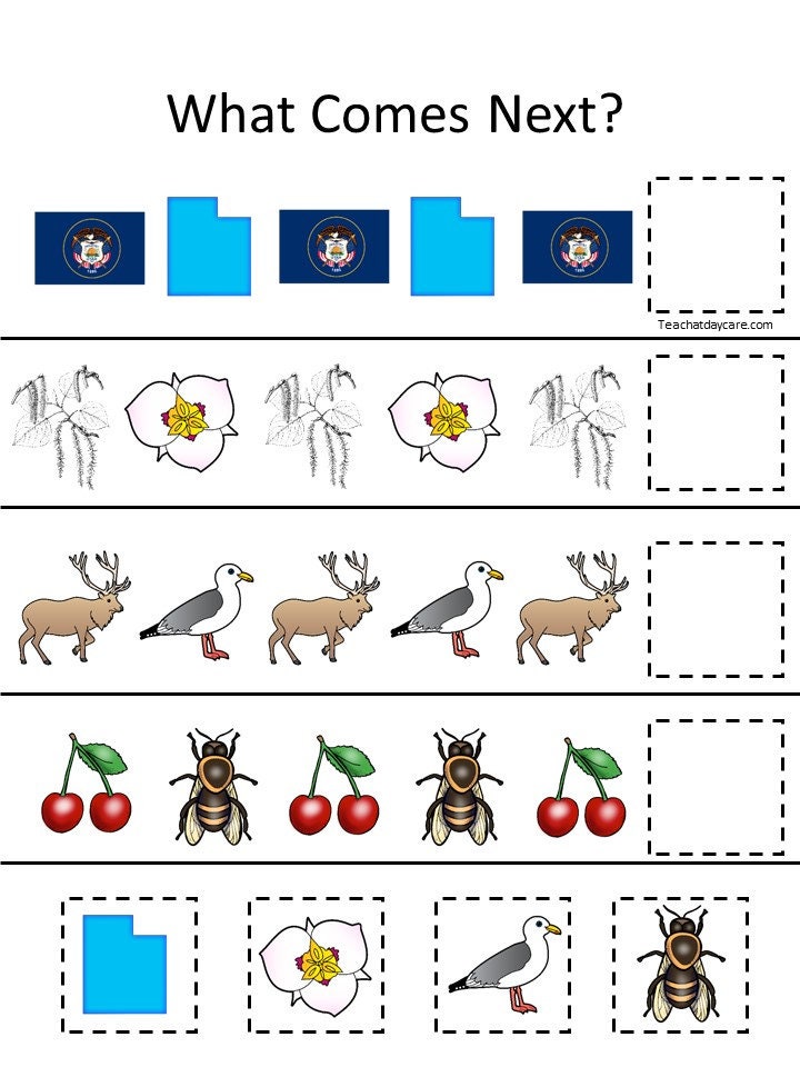 30 Utah State Symbols Themed Learning Games Download. ZIP File ...