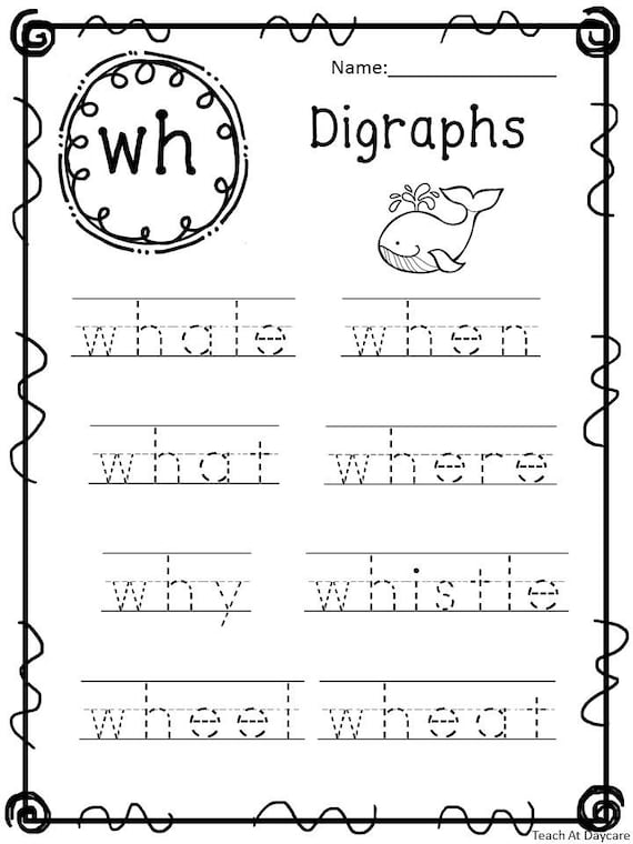 254 blends and digraphs worksheets download 1st 3rd grade etsy