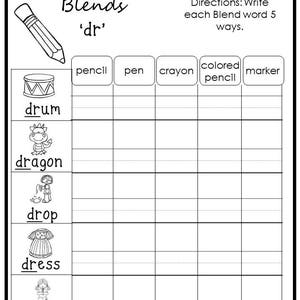 254 Blends and Digraphs Worksheets Download. 1st-3rd Grade ELA. ZIP ...