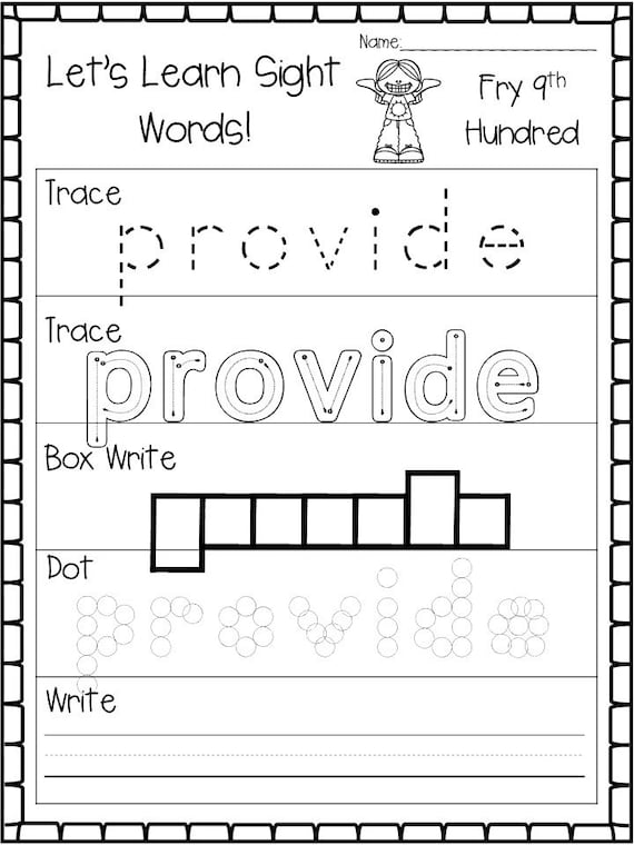 Fry Words Worksheets Sight Words Worksheets