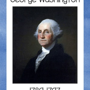 47 carteles y gráficos de pared sobre los presidentes de EE. UU. Historia de EE. UU. Gráficos de página completa para el aula. 8,5 x 11 pulgadas
