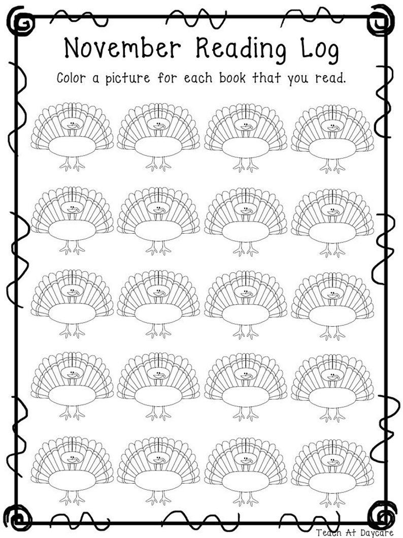 12 Printable Monthly Themed Reading Log Worksheets. Kdg-5th | Etsy Canada