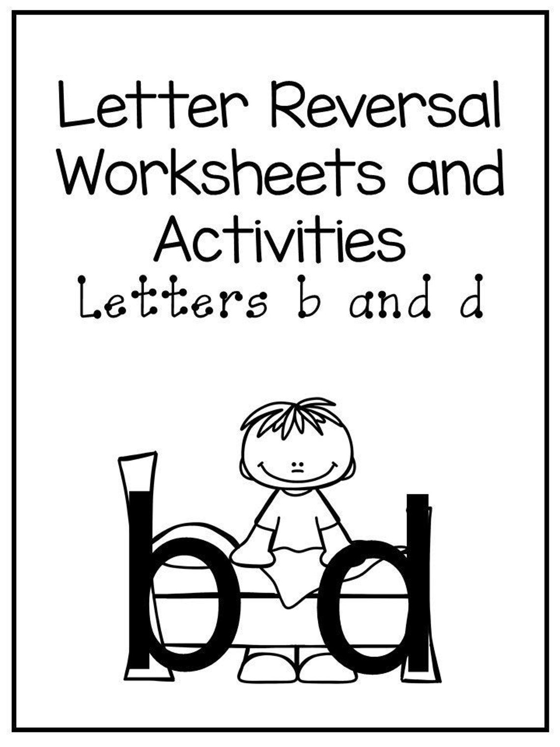 40 No Prep B And D Letter Reversal Worksheets And Activities Etsy