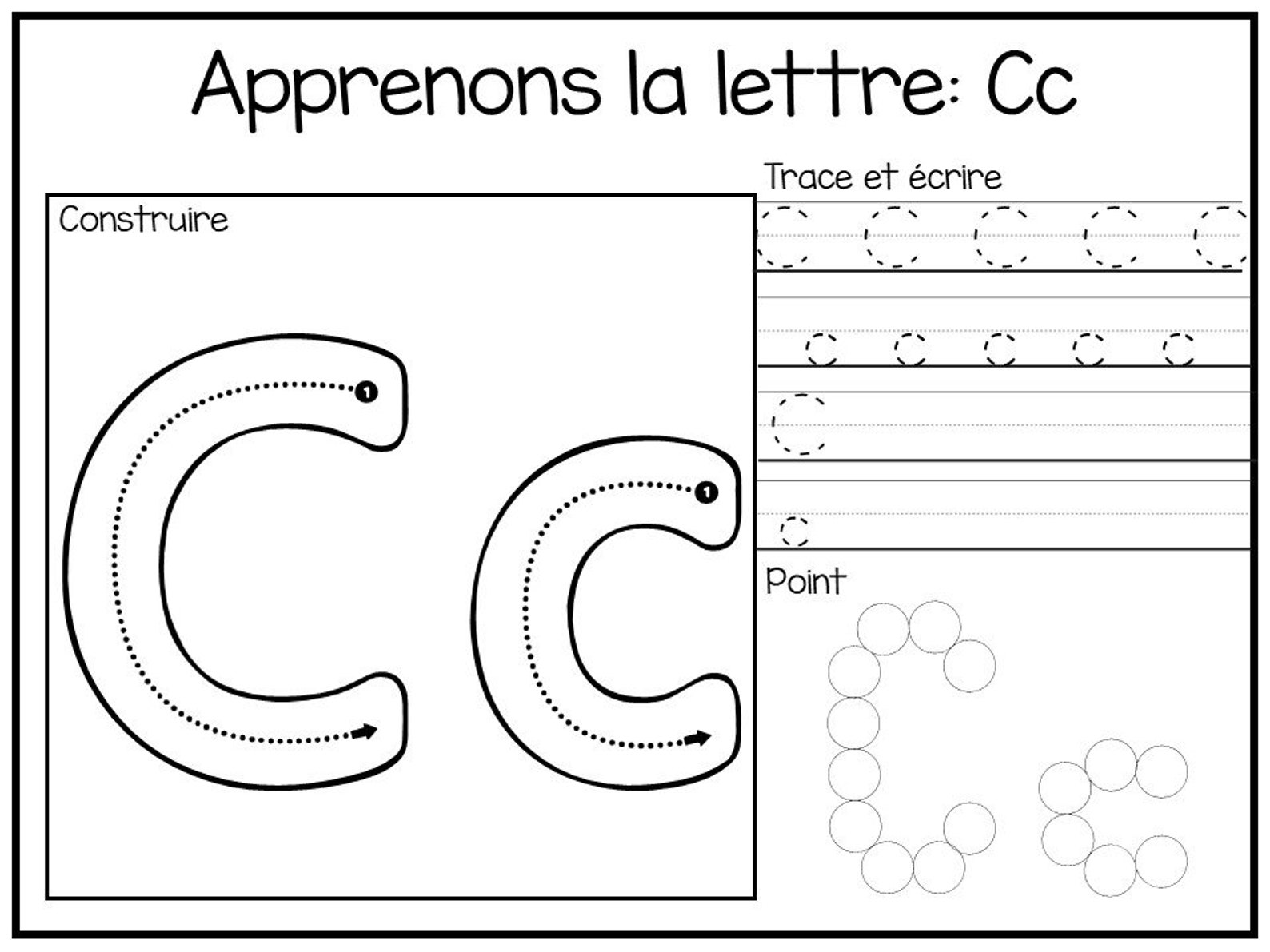 Let's Learn the Letters in French-build, Trace and Write, and Dot ...