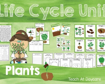 Levenscyclus van een Curriculumeenheid Plantkunde. Werkbladen, activiteiten, posters en meer!