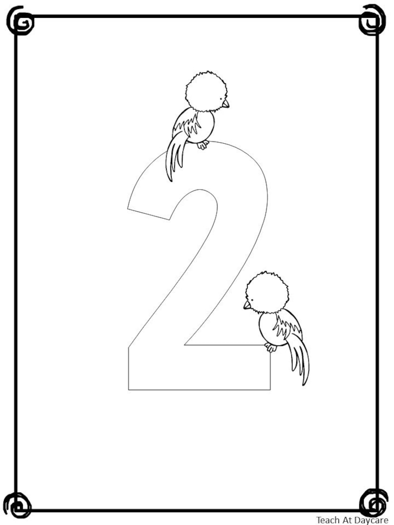 21 Printable Number Coloring Book Worksheets. Numbers 1-20. Preschool-Kindergarten Numbers and Math. image 3