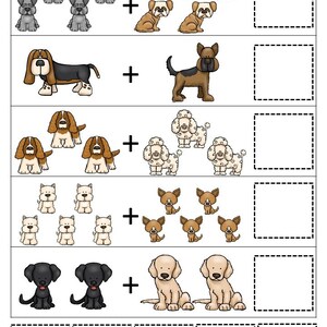 30 Dogs Printable Preschool Games Download. Games and Activities in PDF ...