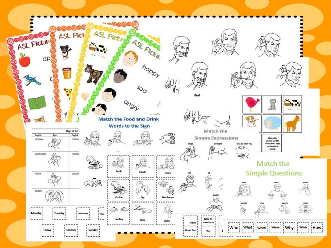 American Sign Language Curriculum Download. Etsy