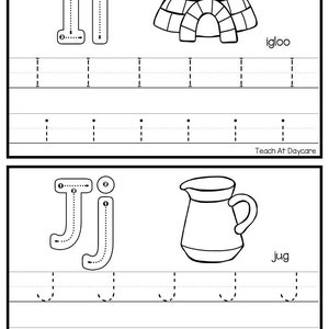 26 ABC Phonics-traceerkaarten. Handschrift en klanken voor kleuter en kleuterschool. afbeelding 5