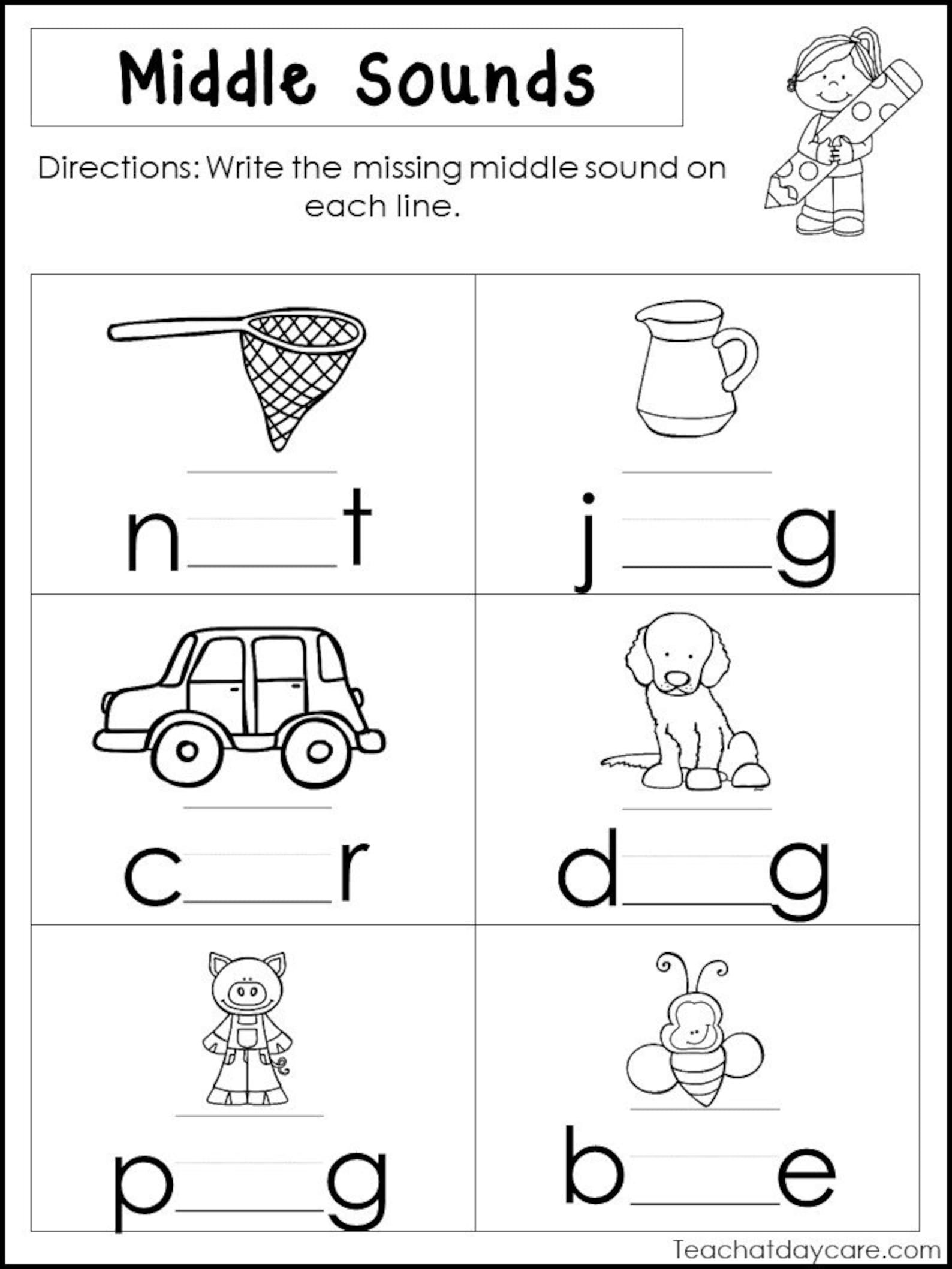 10-printable-middle-sounds-worksheets-preschool-1st-grade-etsy