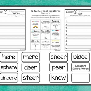 2nd Grade Spelling Curriculum Unit. 38 Weekly Lessons. Prints 663 pages. image 9