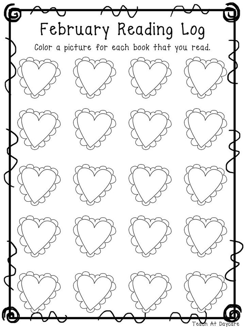 12 Printable Monthly Themed Reading Log Worksheets. Kdg5th Etsy Ireland