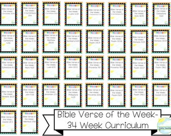 Bibelvers des Woche Curriculum: 34-Wochen-Studium (Digitaler Download)