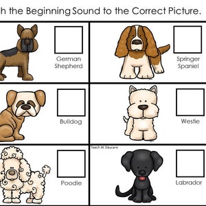 30 Dogs Printable Preschool Games Download. Games and Activities in PDF ...