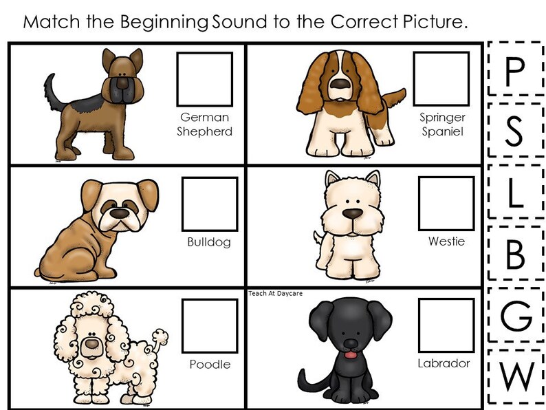 30 Dogs Printable Preschool Games Download. Games and Activities in PDF ...