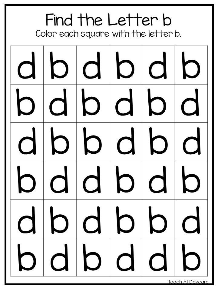 40 No Prep B And D Letter Reversal Worksheets And Activities Etsy
