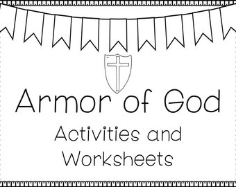 Armor of God Activities and Worksheets Packet. NIV Tracing, Coloring, Games, and  Flashcards. PreK-5th Grade Bible Study and Handwriting