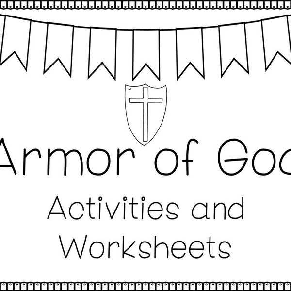 Armor of God Activities and Worksheets Packet. NIV Tracing, Coloring, Games, and  Flashcards. PreK-5th Grade Bible Study and Handwriting