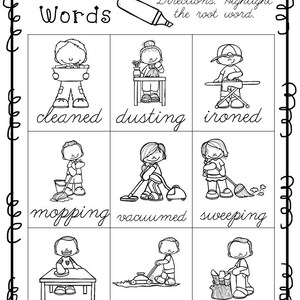 10 Printable Cursive Root Words Worksheets. 1st-3rd Grade ELA ...