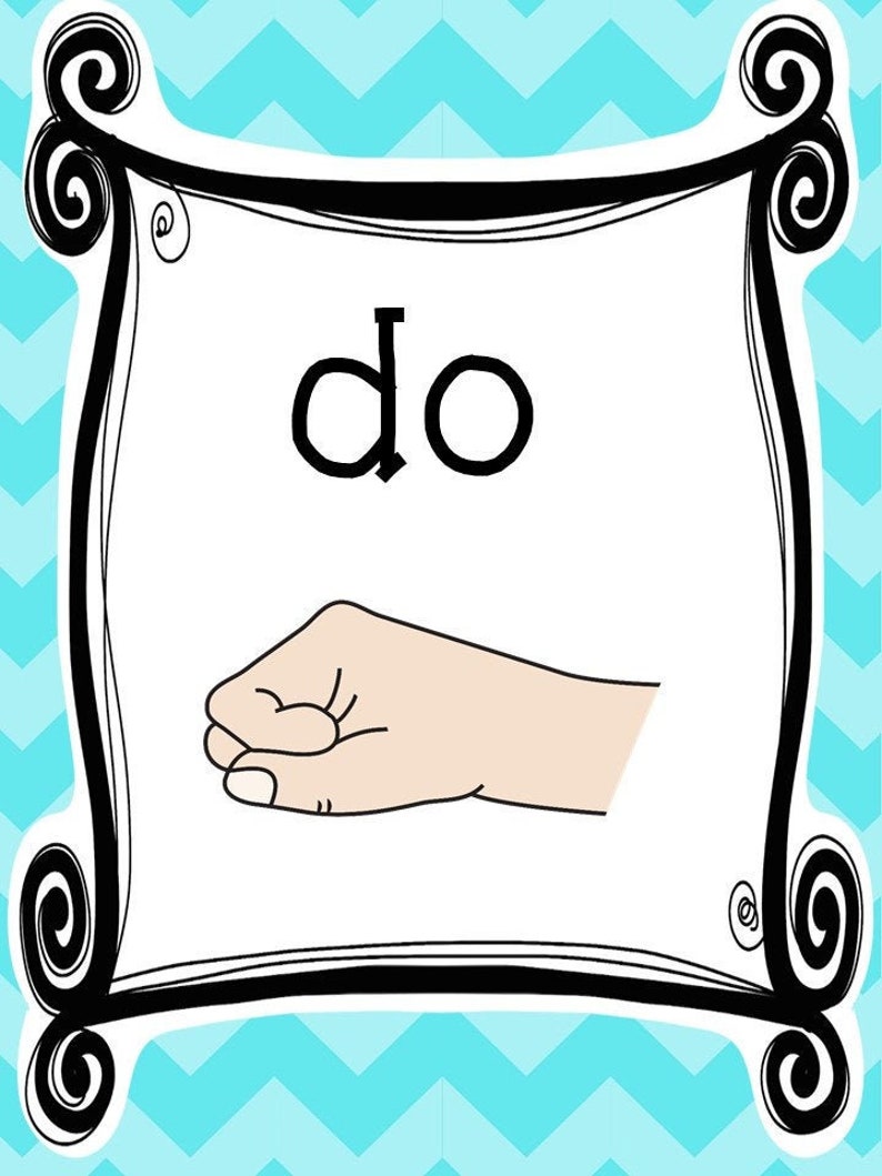 8 Printable Solfege Kodaly Hand Signs Posters. Full Page - Etsy