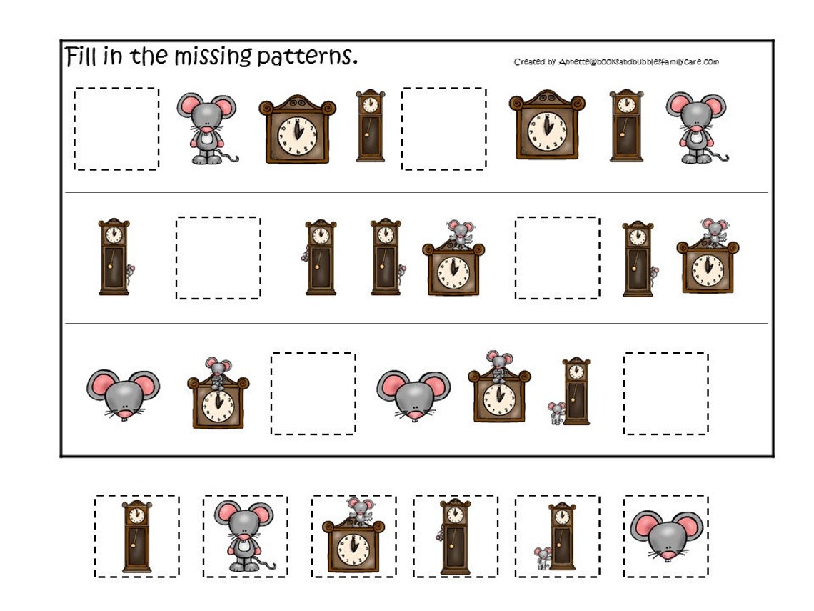 30 Hickory Dickory Dock Games Download. Games and Activities Etsy