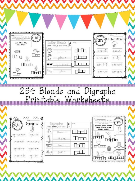 Blends And Digraphs Worksheets For First Grade - bmp-flatulence