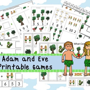 30 Adam and Eve Games Download. Games and Activities in PDF Files. - Etsy