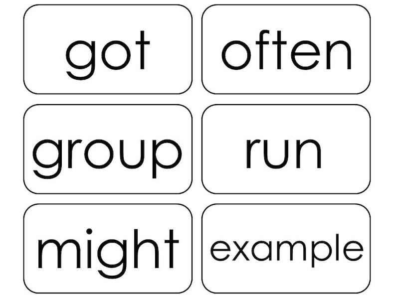 100 sight words video