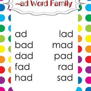 200 Printable Word Families Flashcards, Worksheets, and Activities Download. Preschool-1st Grade. in PDF files. image 2