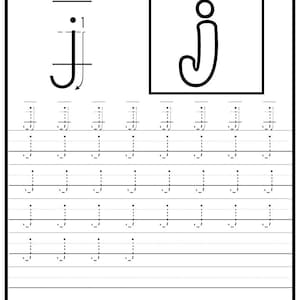 26 Printable Lowercase Alphabet Tracing Worksheets. - Etsy
