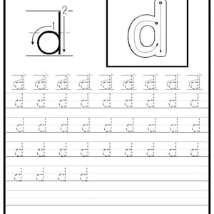 26 Printable Lowercase Alphabet Tracing Worksheets. | Etsy