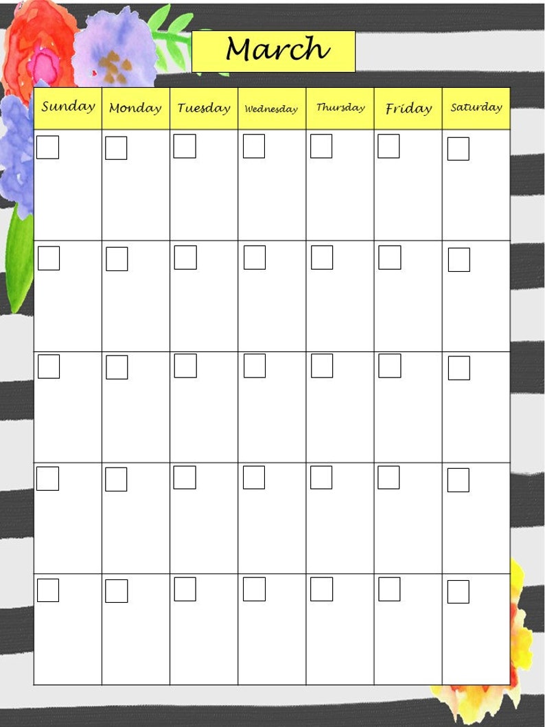 Printable Floral Homeschool Planner. Lesson plans, schedules, calendars, notes, field trips, and meal planning. image 5