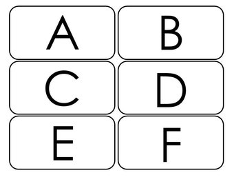 26 Printable Uppercase Alphabet Flashcards.  Preschool-Kindergarten Phonics.