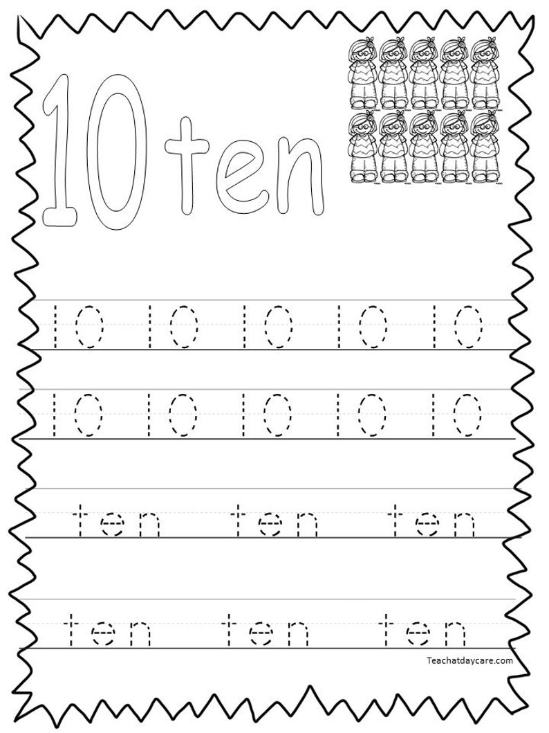 20 printable numbers 1 20 tracing worksheets etsy