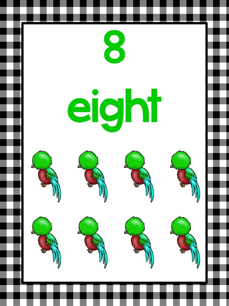 20 printable numbers posters numbers 1 20 classroom wall