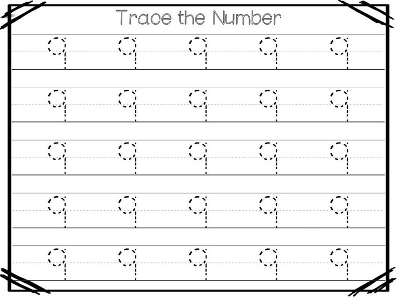 printable numbers 0 100 tracing worksheets etsy