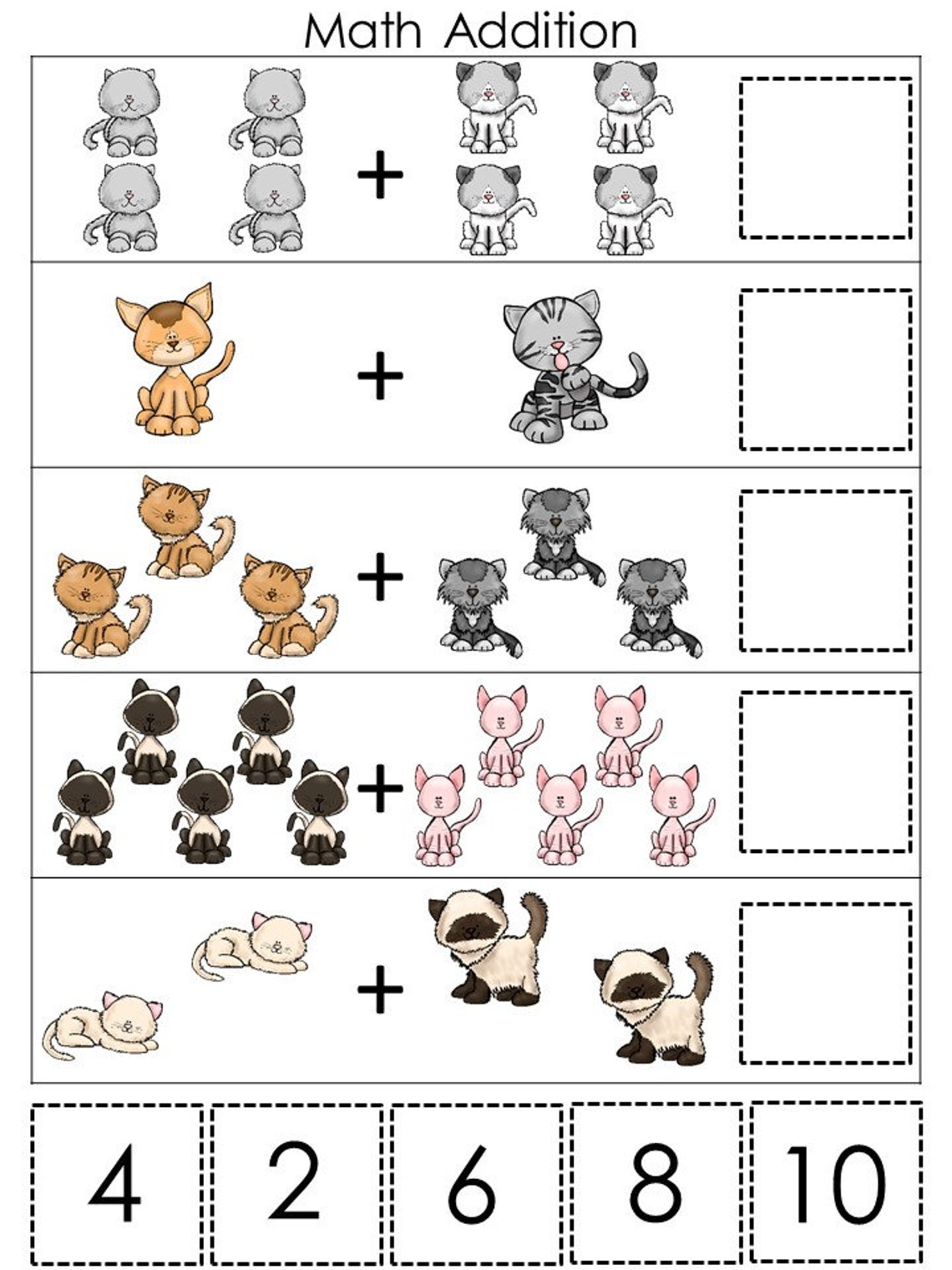 30 Printable Cats Preschool Educational Games Download. Games - Etsy 日本