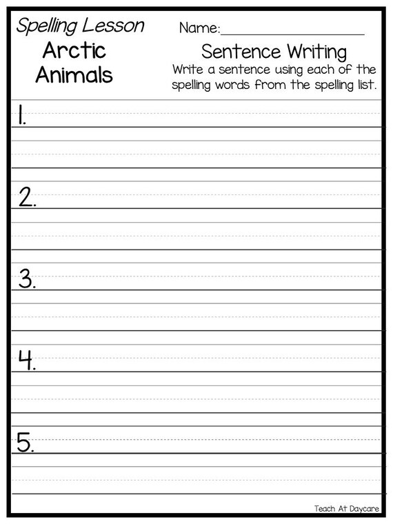 First Grade Arctic Animals Themed Words Spelling Activity. - Etsy UK First Grade Arctic Animals Themed Words Spelling Activity. - Etsy UK