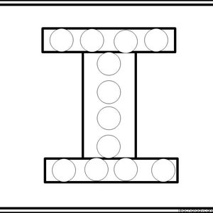 26 Printable Alphabet Uppercase Do-A-Dots Worksheets. Preschool-KDG Phonics. image 9