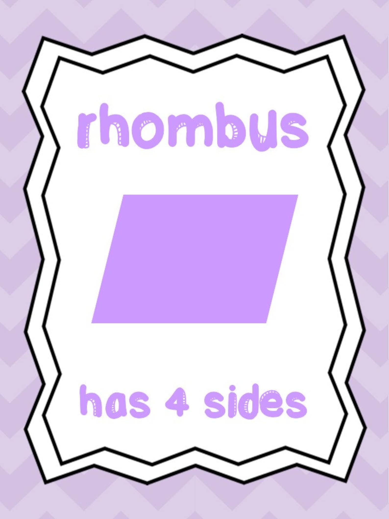8 Printable 2-D Shapes Posters. Full Page Classroom Wall | Etsy
