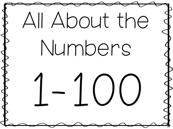 all about the numbers 1 100 printable worksheets 1500 etsy