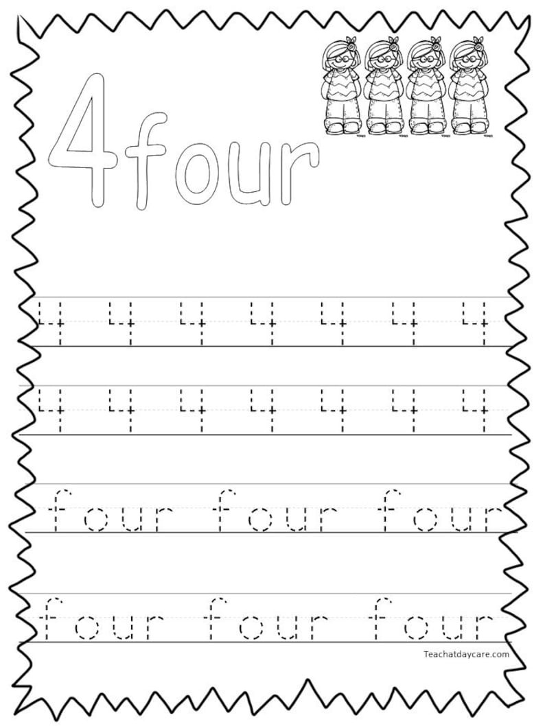 20 printable numbers 1 20 tracing worksheets etsy