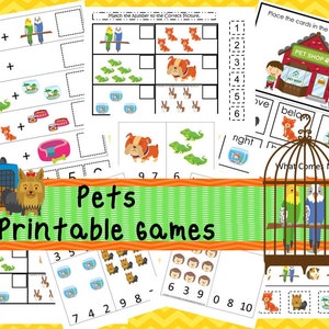 30 Pets Games Download. Games and Activities in PDF Files. - Etsy