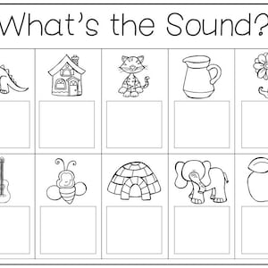 35 tapetes de trabajo/hojas de trabajo imprimibles de letras y sonidos. Fonética preescolar-KDG.