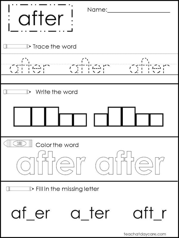 41 printable dolch 1st grade word work worksheets 1st grade etsy