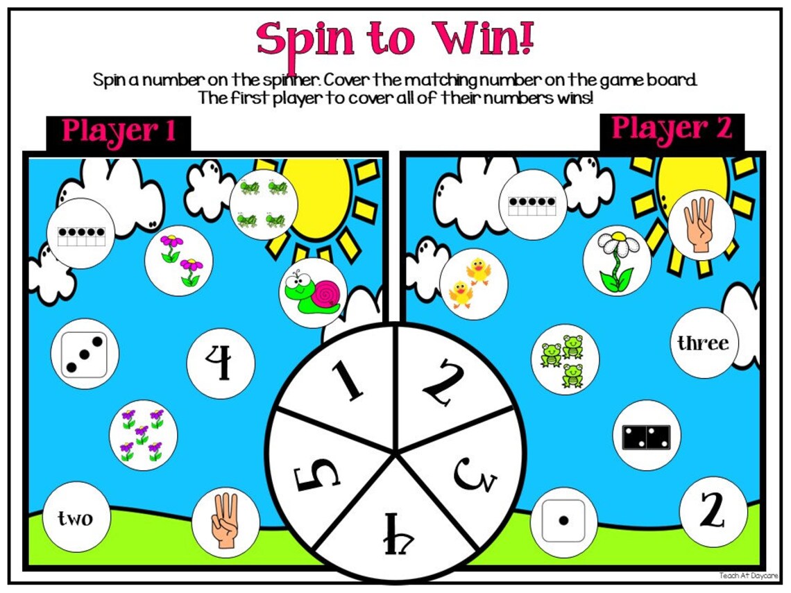 10 Printable Spring Themed Kindergarten Math Center Games and ...