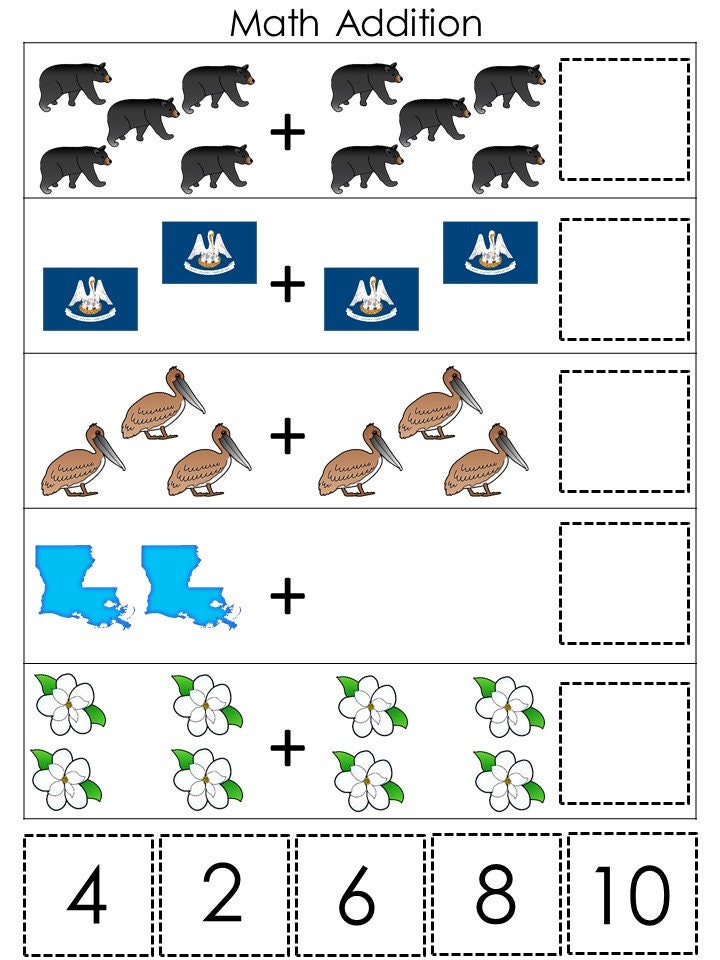 Louisiana State Symbols Learning Games, Preschool-1st Grade (digital ...