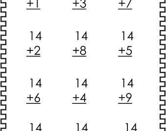 20 printable addition worksheets numbers 11 20 preschool 2nd etsy