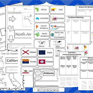 Geography Curriculum Download. Preschool-2nd Grade. Worksheets and Activities in PDF files.