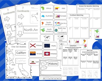 Geography Curriculum Download. Preschool-2nd Grade. Worksheets and Activities in PDF files.